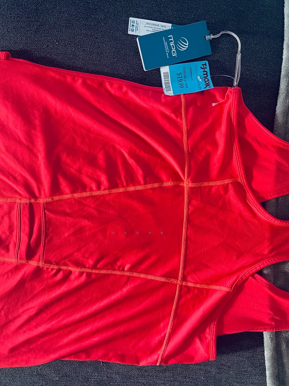 MPG Red Racerback Performance Tank - Picture 3 of 8